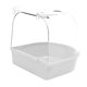 thumbnail image 3 of Caja De Baño Para Pájaros, Bañera Reutilizable Para Loros Enjaulados, Para Periquito, Periquito, Canario, Color Blanco, 3 of 4
