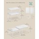 thumbnail image 5 of Armario organizador de estantes SONGMICS Kitchen Set 2 Cloud White, 5 of 6
