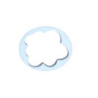 Disparo - Set 5 Moldes Estampado De Plástico Para Galletas Nubes