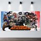 thumbnail image 2 of My Hero Academia Fondo Temático Pancarta Suministros de Decoración para Fiesta de Cumpleaños, Decoración de Fondo de Fiesta Personalizado,150x90cm, 2 of 6