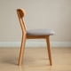 thumbnail image 3 of Dining Chair Wooden FAS Grade Oak Natural Wood Made in North America 100% Dirt-free Wood Chair Solid Chair Table Chair Wooden Living Room Chair Simple And Natural 47.5 * 55.5 * 78cm, 3 of 3