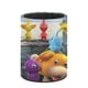 thumbnail image 3 of Pikmin-theme Cylinder Pen Holder Pencil Organizer with Flannel Lining PVC Leather Material Cardboard Base for study work 10*8CM, 3 of 6