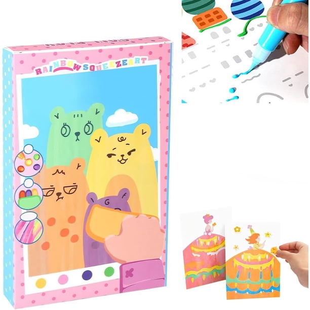 Arte papel raspar mágico pintura espátula kit fiesta cumpleaños regalos
