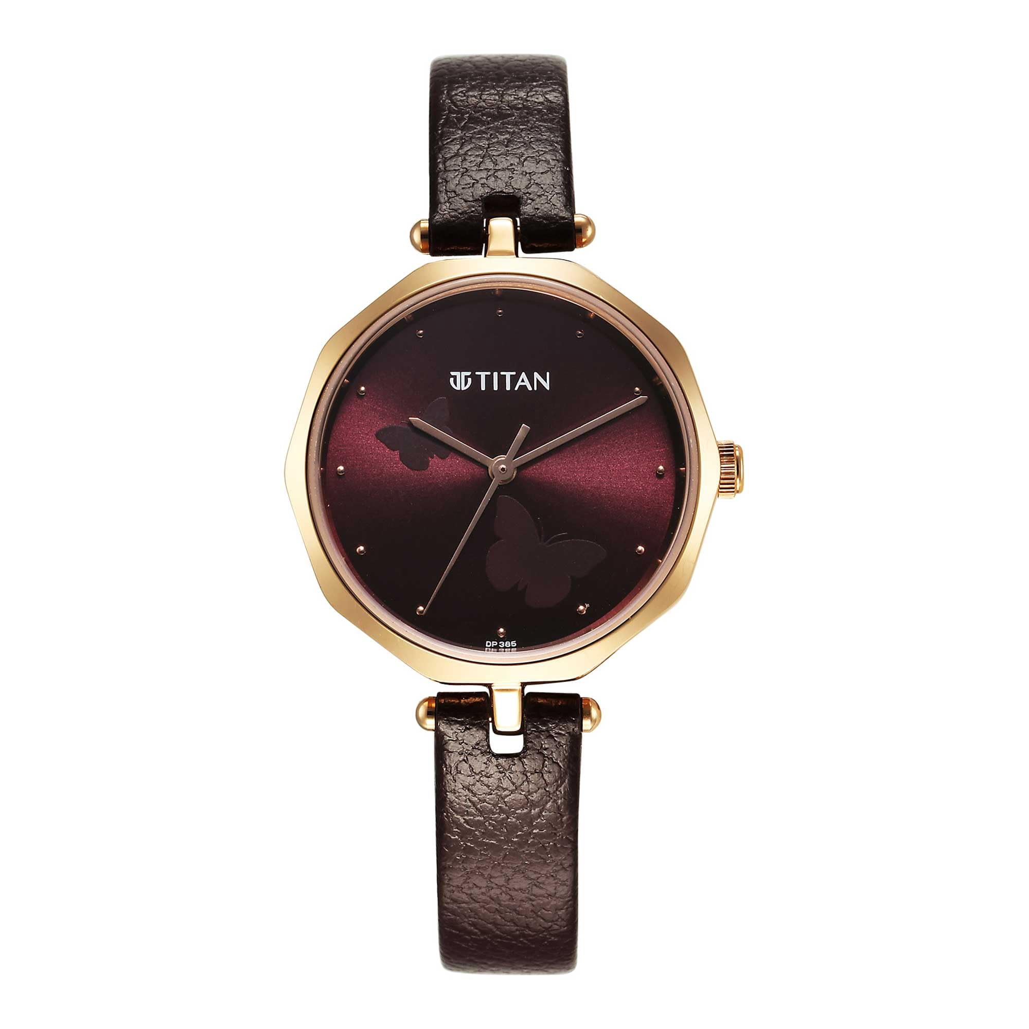 Reloj Titan Karishma Fashion 2702wl01 Con Correa De Piel Para Mujer