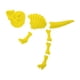 thumbnail image 2 of Juego De 7 Piezas De Juguetes De Dinosaurio Con Esqueleto De Arena, Juego De Modelos De Juguetes De Playa Para Niños Y Niñas, Color Amarillo, 2 of 5