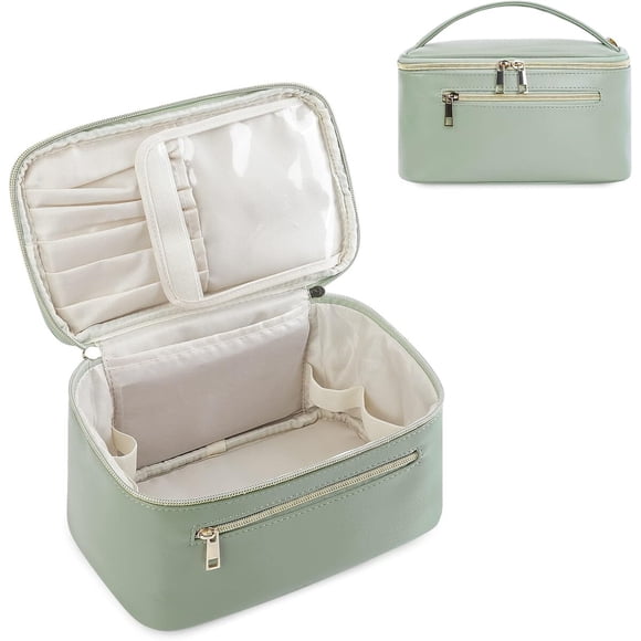 Neceser Wandering Nature cuero vegano verde organizador maquillaje