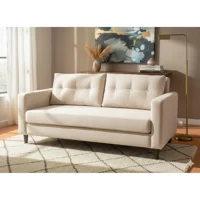 Flobal - Sofá 3 Cuerpos Paris - Color Crudo Repelente A Líquidos