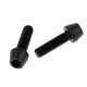thumbnail image 2 of 2 piezas de aleación de titanio bicicleta cabeza cónica tornillo tornillos arandela m5x20, negro, 2 of 5