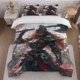 thumbnail image 1 of Warrior Holding Axe Themed Bedding Set Soft and Comfortable for All Seasons, 1 of 5