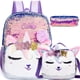 thumbnail image 1 of Cute Cat Sequin Backpacks for Girls School Bag with Lunch Box Pencil Case for Elementary Preschool Students Kids Travel Backpack, 1 of 3