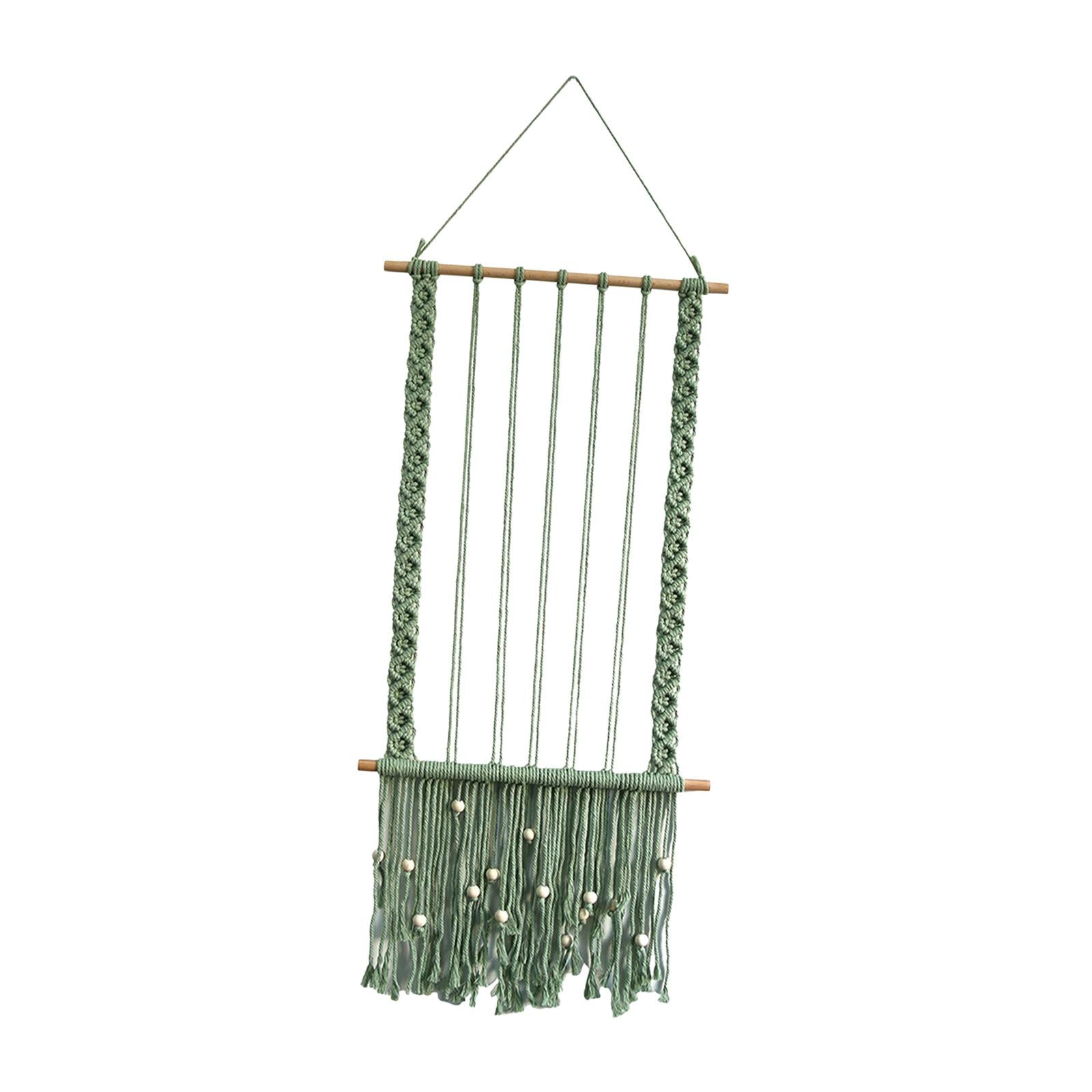 Bothyi - Boho Macramé Decoración De Pared Marcos De Fotos Dormitorio Collage Colgante Foto Exhibición Verde