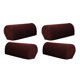 thumbnail image 3 of Juego De 4 Fundas De Reposabrazos De Sofá De Muebles De Franela Protectores Café Oscuro, 3 of 5