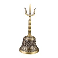 Ioensy - Campana De Mano Ritual Musical Fuerte Instrumento Portátil Rezar Cantar Cuenco Campana De Mano