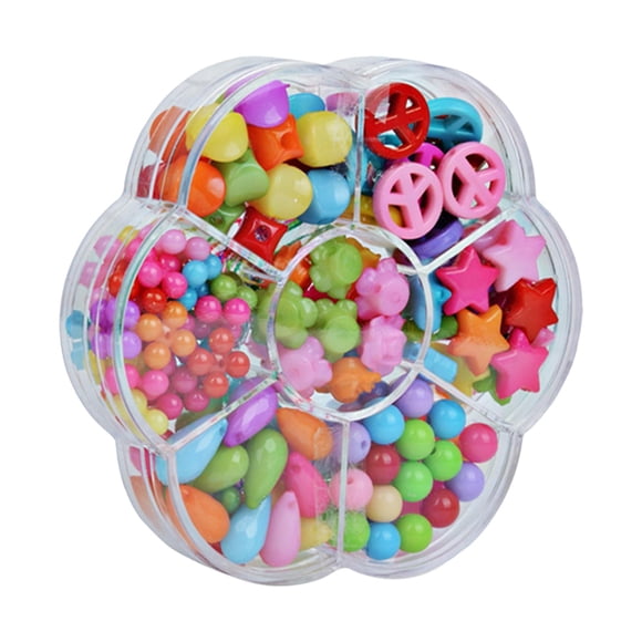 Juego De Cuentas Hechas A Mano, Cuentas Espaciadoras Sueltas Para Collar, Fabricación De Joyas, Juguete Para Niña, Color Oscuro