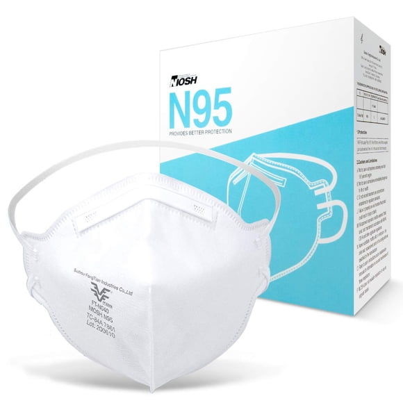 Mascarilla protectora FANGTIAN N95 aprobada por NIOSH, paquete de 30