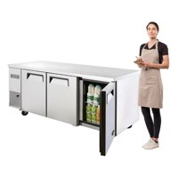 Prochef - Meson Refrigerado 180 Cm Acero Inox. 3 Puertas 510 Litros