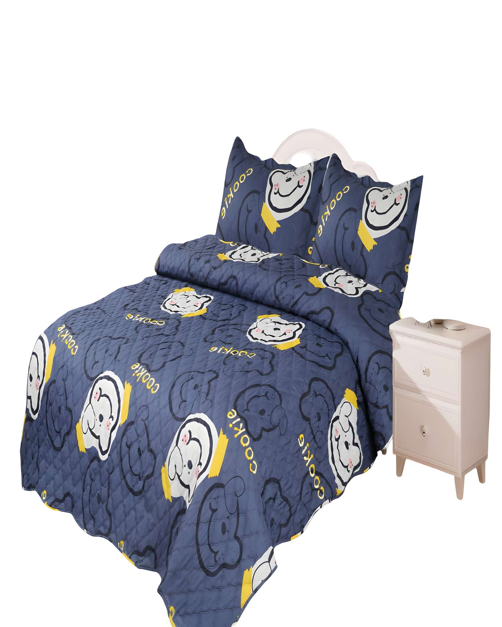 Genérico - Cubrecama Quilt De Verano Plaza Y Media Infantil Azul 05