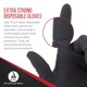 thumbnail image 3 of Guantes de examen de nitrilo desechables Dynarex Safe-Touch negros, 3 of 7