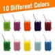thumbnail image 3 of Popotes de Papel Weemium Paquete de 200 en 10 Colores Biodegradables, 3 of 9