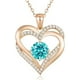 thumbnail image 1 of Collar Love Pendant Con Birthstone Zirconia Y Caja De Regalo, 1 of 5
