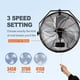 thumbnail image 3 of Ventilador de pared VEVOR de 46 cm, 3 velocidades, resistente al agua IP44, paquete de 2, 3 of 9