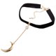 thumbnail image 1 of Collar De Gargantilla Ajustable Aleación Plateada Para Fiesta Para Mujeres Ni?as Regalo Luna, 1 of 3