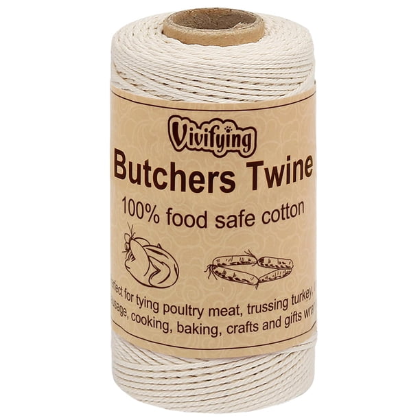 Cuerda de Carnicero Vivifying 100 m 3 Capas Algodón Beige