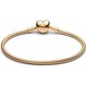 thumbnail image 3 of Pulsera PANDORA Heart Clasp Snake de 21 cm bañada en oro de 14k, compatible, 3 of 3