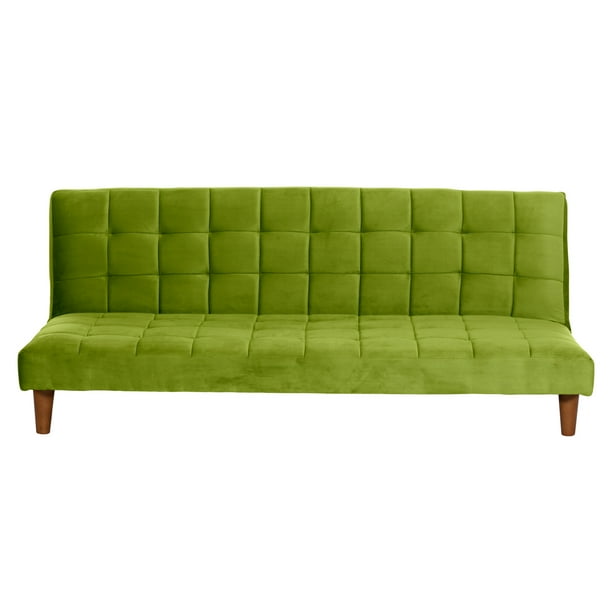 Futon Turin Tela Velvet Pistacho