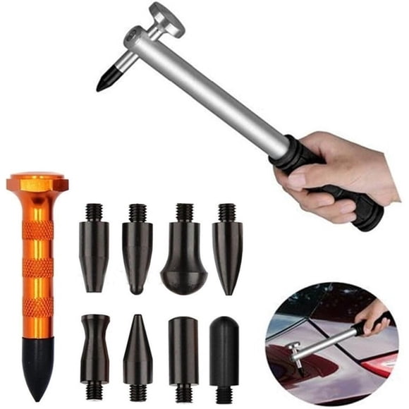 Kit Desabollador GS 10 Piezas Aluminio 9 Puntas POM Auto
