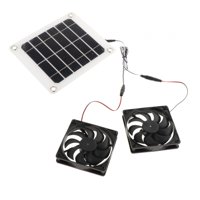 Magideal - Extractor De Aire Solar, Práctico Y Fácil De Usar, Extractor De Aire Accionado Por Placa Solar Para Gallinero, Invernadero, Casa Para Mascotas
