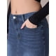 thumbnail image 5 of Faldas de Jean para Mujer INSPIRE CHIC Vuelta a la Escuela Dobladillo Sin Rematar de Talle Alto con Bolsillos Falda Vaquera de Largo Medio Azul Oscuro M, 5 of 6
