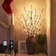 thumbnail image 1 of Luces de sendero PEIDUO 76 cm, paquete de 3, 60 LED con temporizador (sauce), 1 of 9