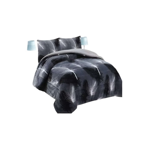 Genérico - Cobertor Sherpa Plaza Y Media 180X200Cm Gris B3