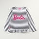 thumbnail image 1 of Polera Manga Larga Niña Rayas Blanco Barbie, 1 of 6