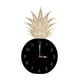 thumbnail image 2 of Reloj De Pared De Fruta De Piña, Dibujos Animados Silenciosos Para Oficina, Cocina, Decoración Del Hogar, Negro, 2 of 3