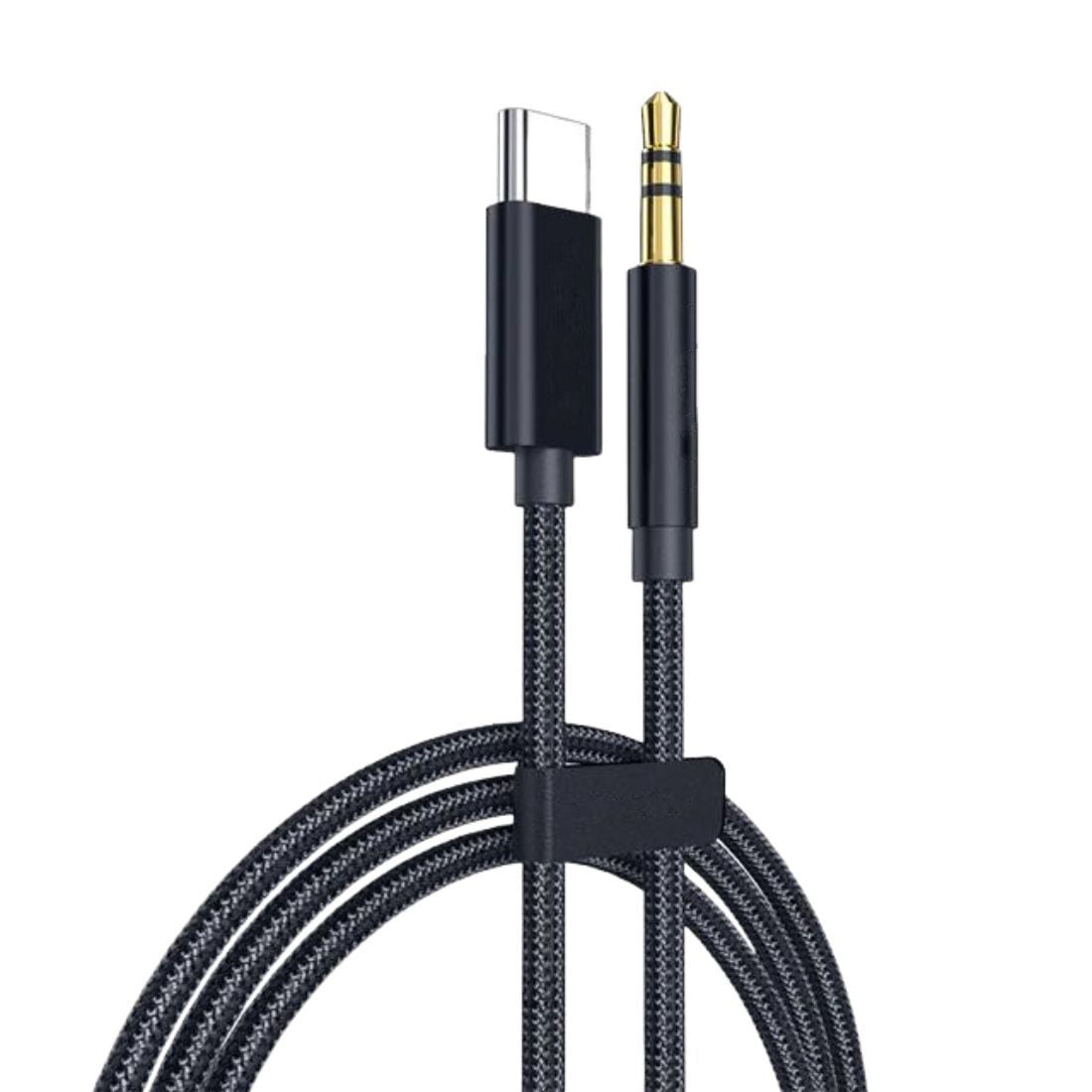 Bazuca - Cable Auxiliar Usb C A Jack 3.5 Audio Auto Compatible Samsung Chip Dac