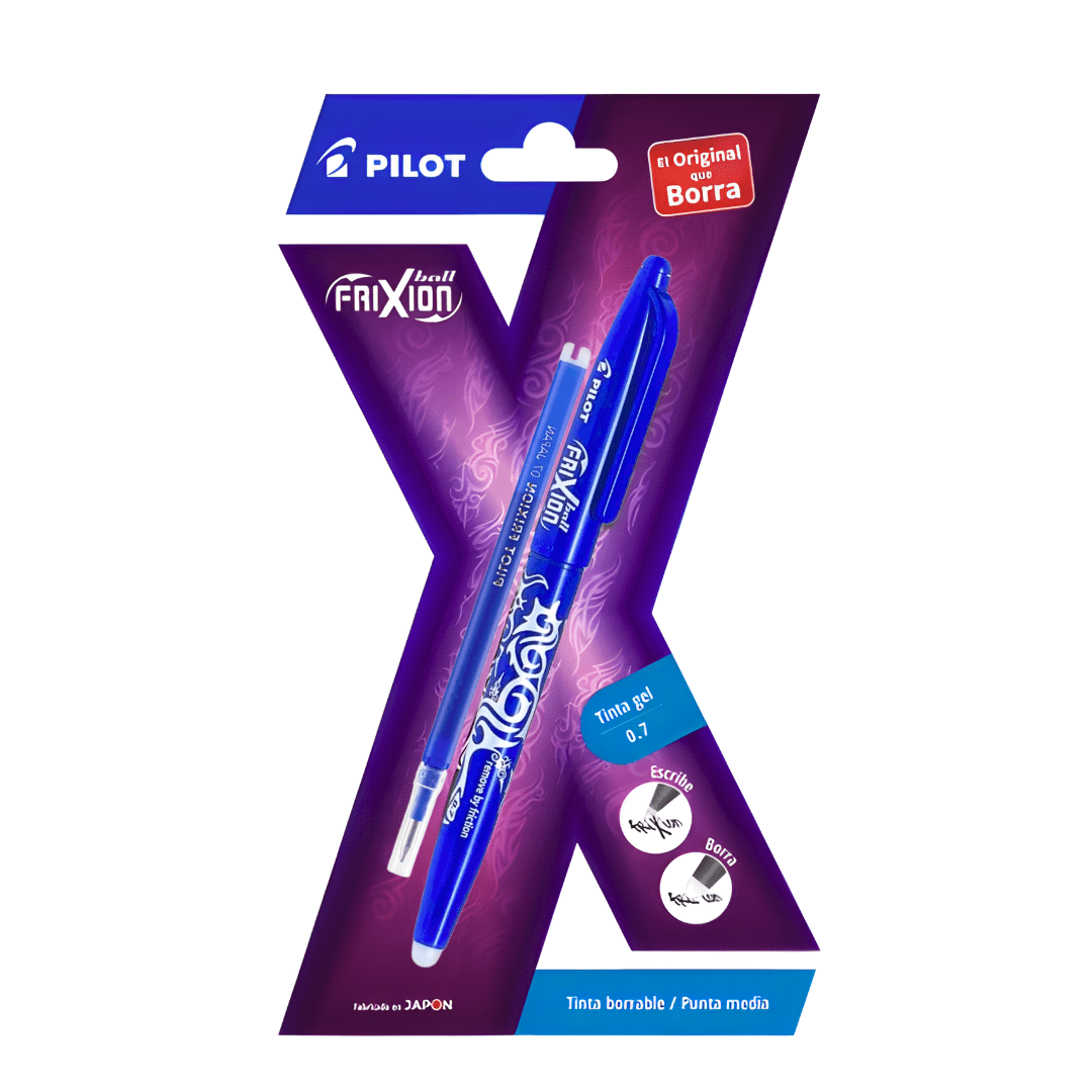 Lápiz Gel Frixion Ball 0.7 Azul Blister Pilot