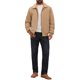 thumbnail image 2 of INSPIRE CHIC Abrigo de Invierno para Hombre con Bolsillos, Solapa, Cremallera, Forro de Felpa, Chaqueta de Pana Cálida M Caqui, 2 of 5