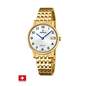 Reloj F20021/4 Festina Swiss Plateado Mujer Swiss Made