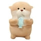 thumbnail image 3 of Nutria Animal relleno hogar decorativo nutria realista juguete de peluche acompañar juguete para dormir para niños niños niñas regalos de cumpleaños 21cm, 3 of 5