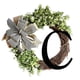 thumbnail image 1 of Letrero para puerta con corona de eucalipto con lazo de 26 letras en inglés personalizado de primavera, coronas de puerta de 14 pulgadas para puerta de entrada, pared, ventana, festival, decoración de, 1 of 5