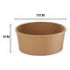 thumbnail image 2 of Pack50 envase bowl polipapel kraf desechable 500ml tapa, 2 of 3