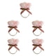 thumbnail image 1 of 5 Uds. Hebillas Para Servilletas, Festivales, Cenas, Café De Acción De Gracias, Servilleteros De Flores, Rosa, 1 of 5
