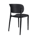 thumbnail image 3 of Silla Plástica Negra Comedor Terraza Apilable PVC, 3 of 7