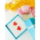 thumbnail image 2 of Aros Abridores Presion Corazon Rojo Chapados En Oro 18k Bebe, 2 of 3