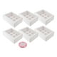 thumbnail image 3 of 6 Cajas Para Galletas, 12 Cavidades, Cajas Para Cupcakes Para Golosinas De Boda, Suministros De Panadería, Color Blanco, 3 of 3