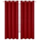 thumbnail image 2 of Cortinas LEMOMO 132x213 cm Rojo Opacas Térmicas (Juego de 2 Paneles), 2 of 9