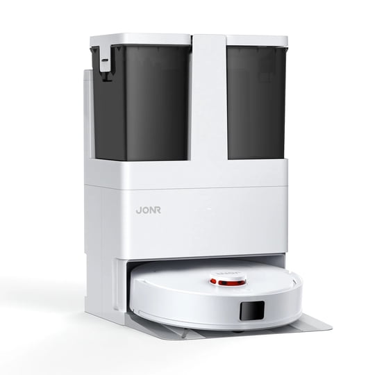 Jonr, Xiaomi Ecosistema - Robot Aspiradora Jonr T5 Lite Con Base De Secado Y Lavado De Mopa, Dos Mopas Giratorias, Navegación Lds