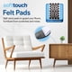 thumbnail image 4 of Almohadillas deslizantes de fieltro SoftTouch para muebles, varios tamaños, 46 unidades, 4 of 9